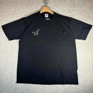 Vintage 90s MCR single stitch black pocket tee shirt tshirt